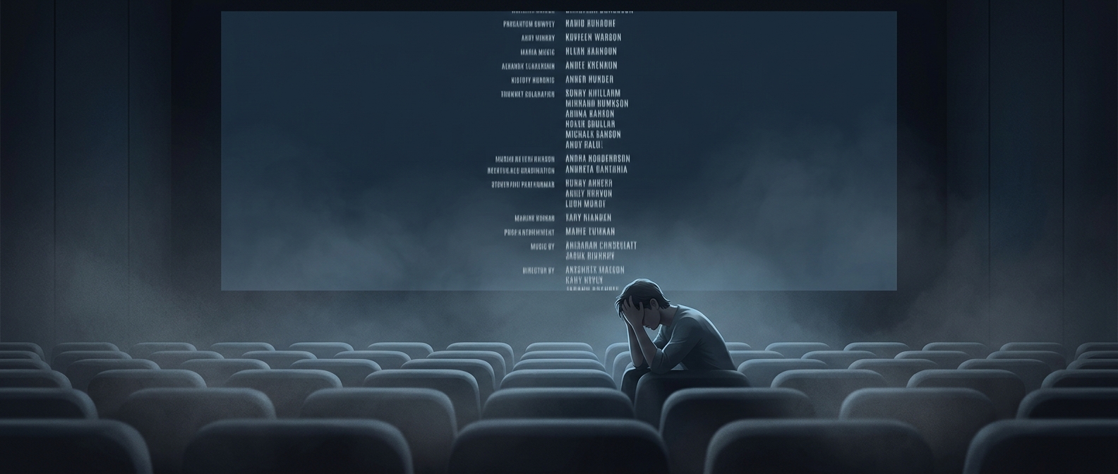 Watching thirty minutes of unskippable credits for nothing