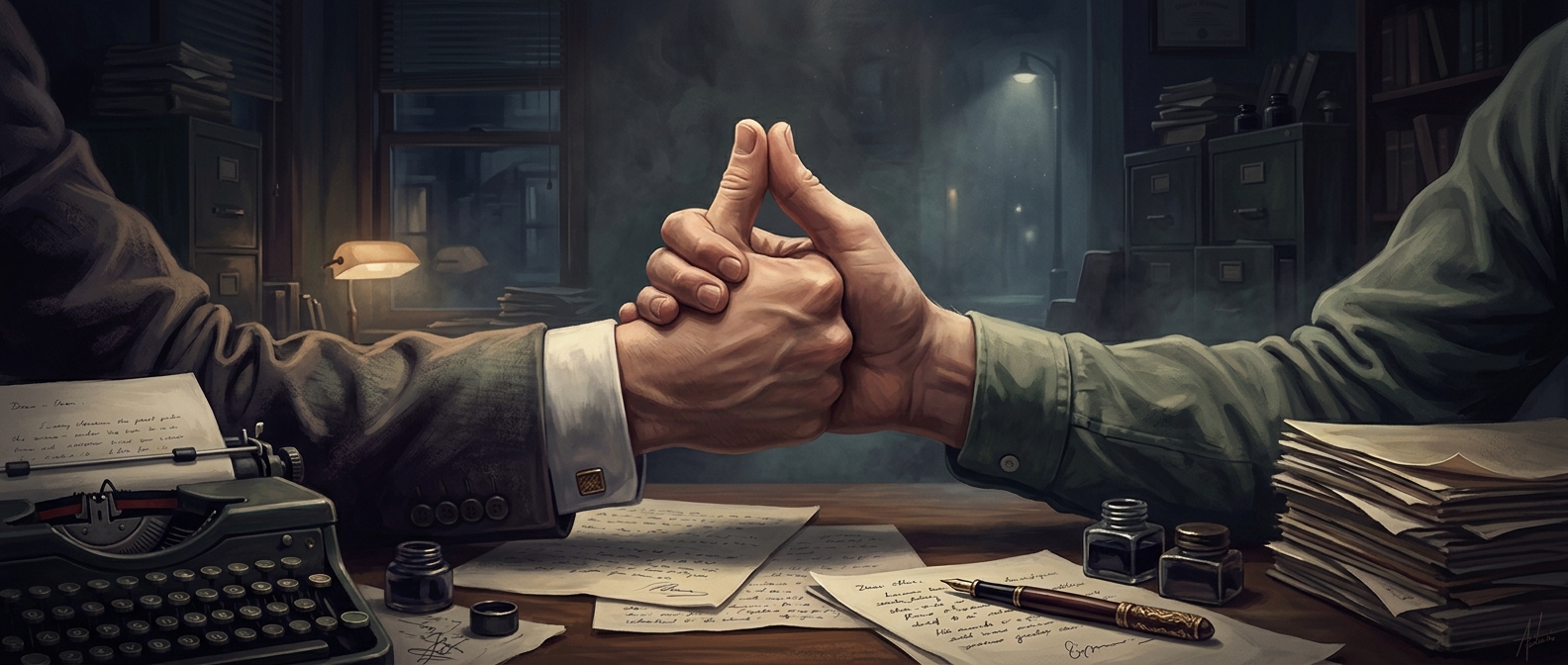 Thumb wrestling may have started as an office bet