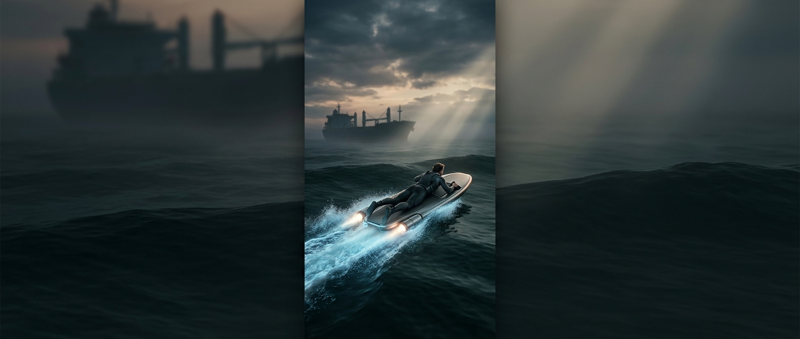 Jet bodyboards are motorized floating planks