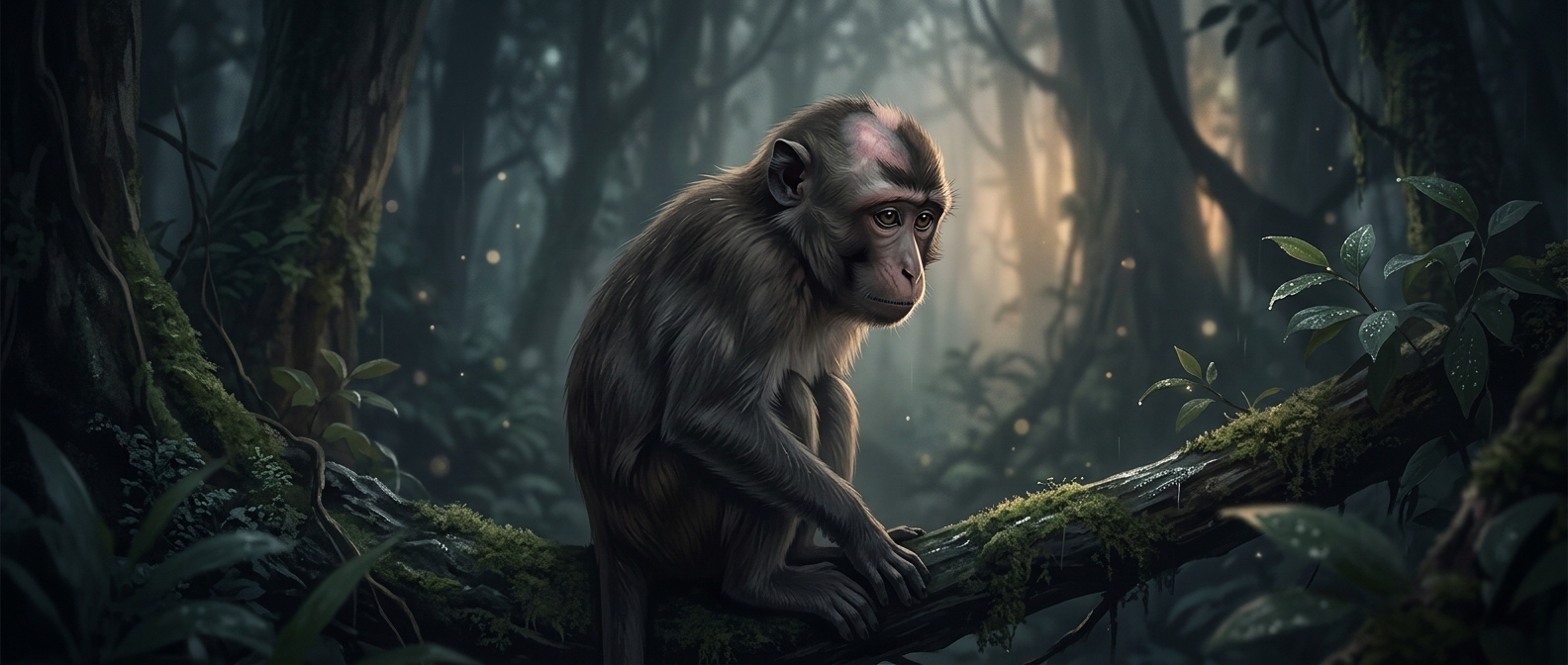 Monkeys can literally go bald from high stress