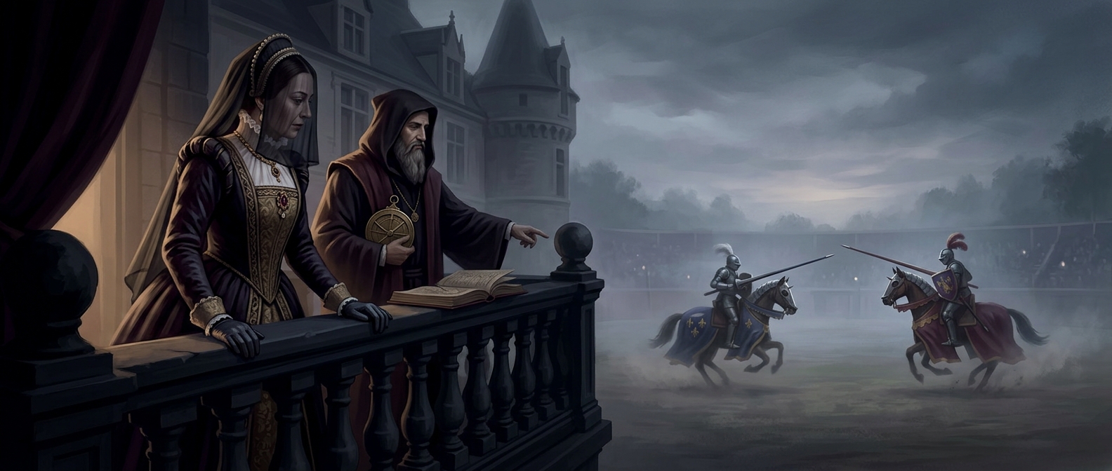 Catherine de Medici kept Nostradamus on a royal retainer to predict tragic jousting accidents for her husband