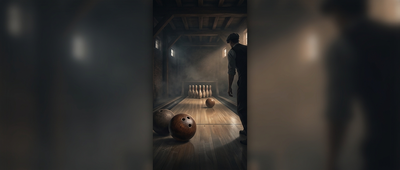 Bowling balls were once made of wood