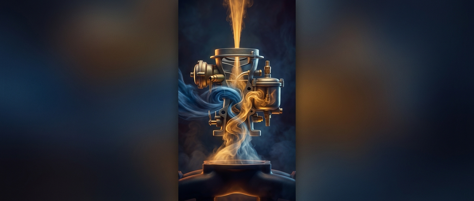 Vintage carburetors mix fuel and air via fluid dynamics