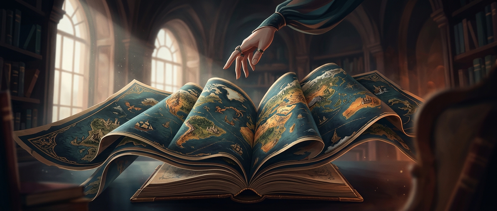 Fantasy maps take up pages to pad the book length