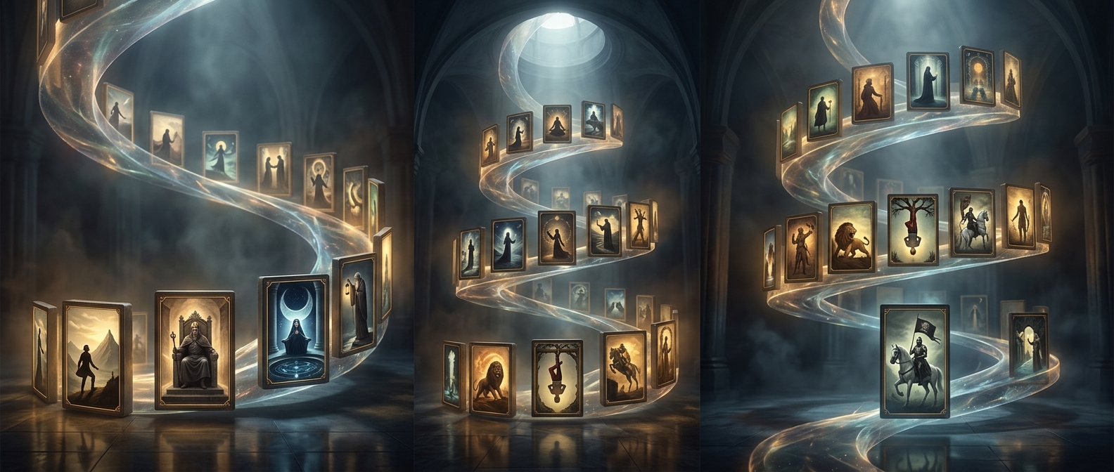 Major Arcana consists of twenty two dramatic life events