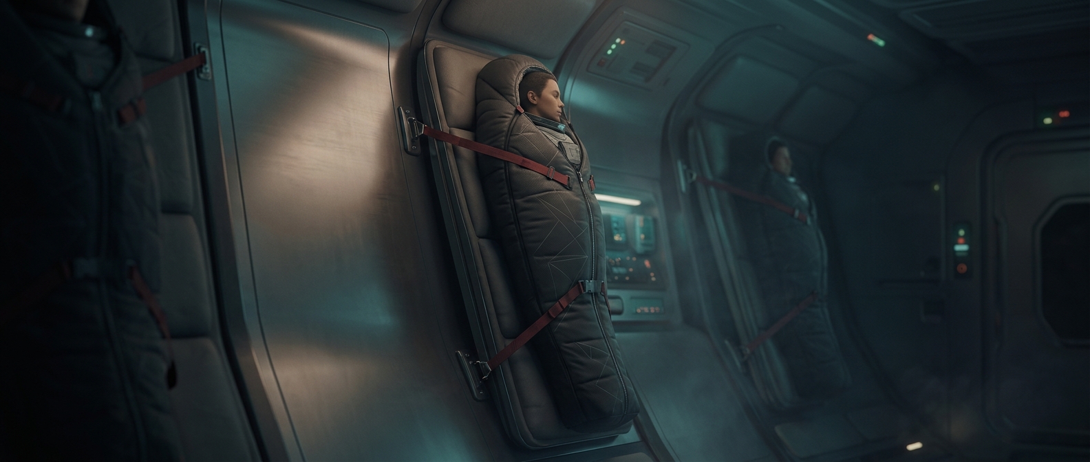 Why astronauts sleep strapped to spacecraft walls