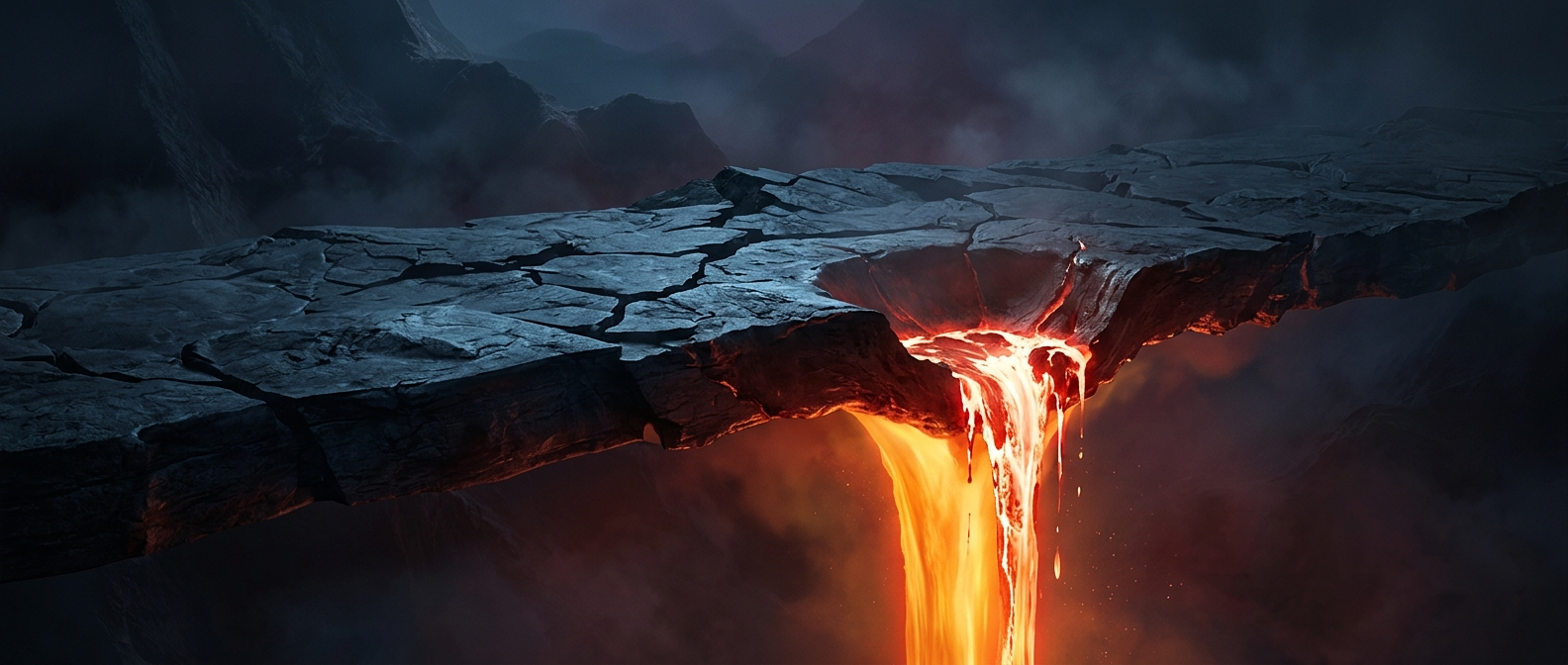 Stationary mantle plumes melt passing tectonic plates