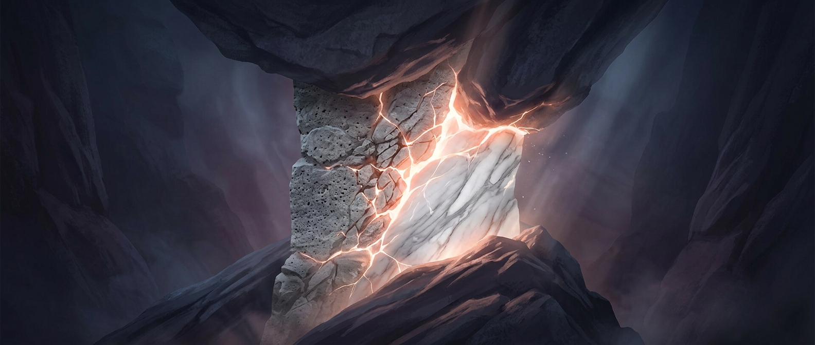 Your marble countertop began as limestone