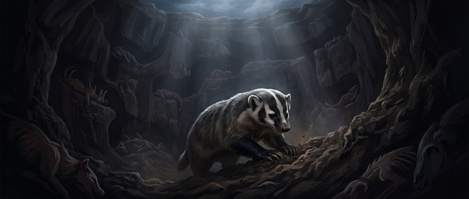 The badgers that bury entire deer