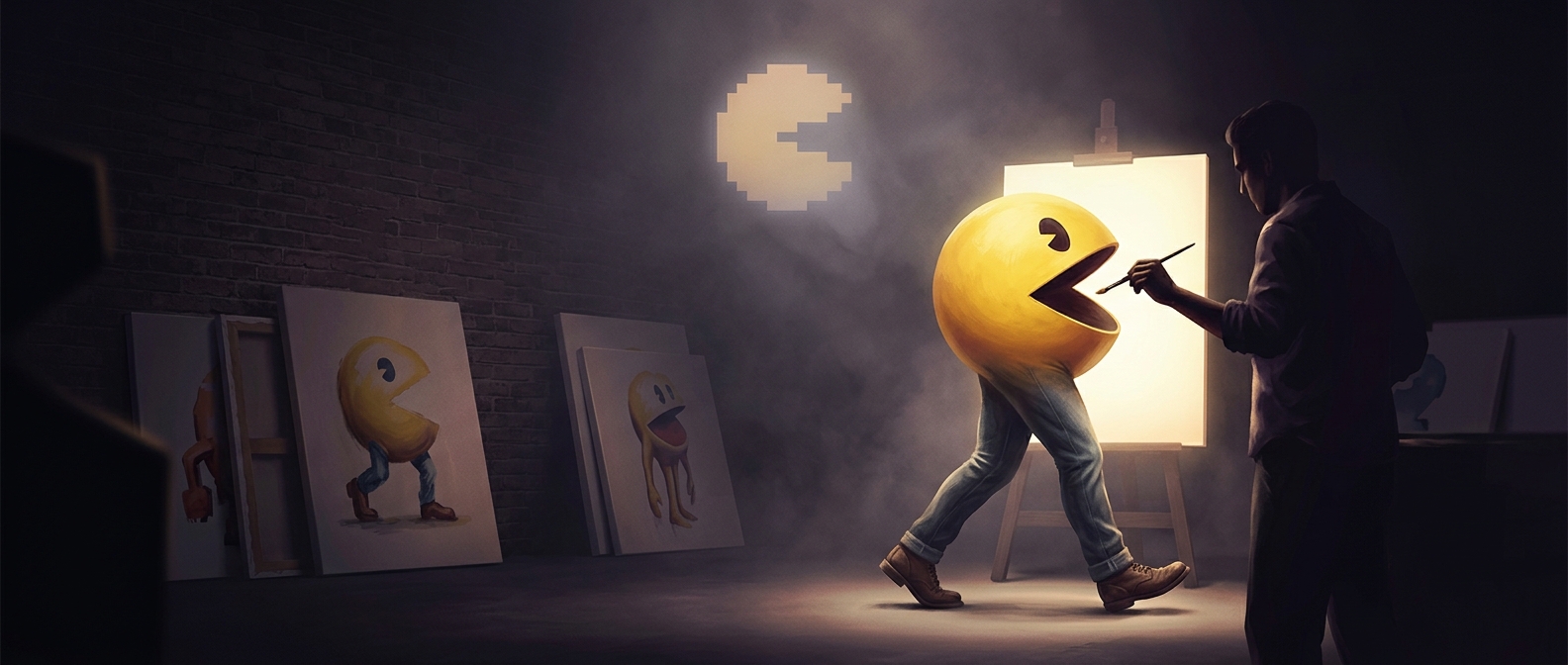 Why Pac-Man once had human legs