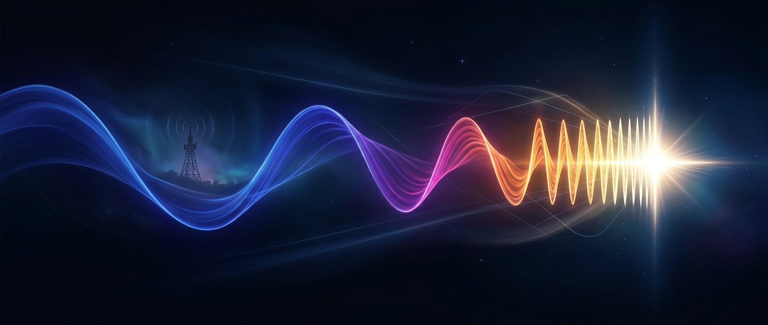Radio waves are a kind of light too