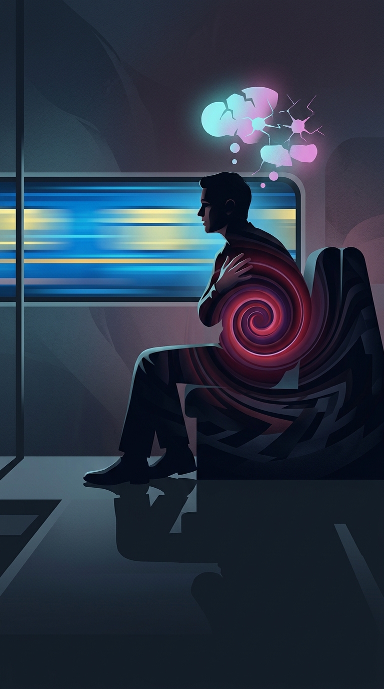 You're sitting on a stationary train. The train next to you moves, and you panic, fully believing you are rolling backward. Why?