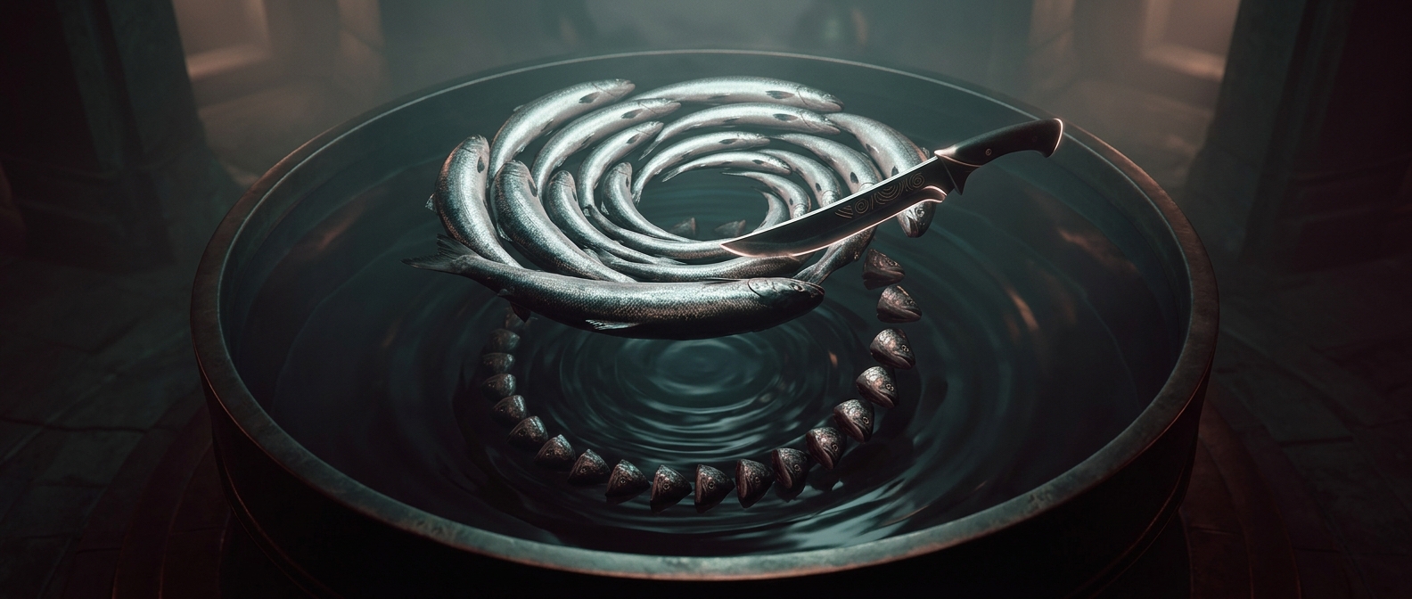 A video game makes you chop fish with one hand