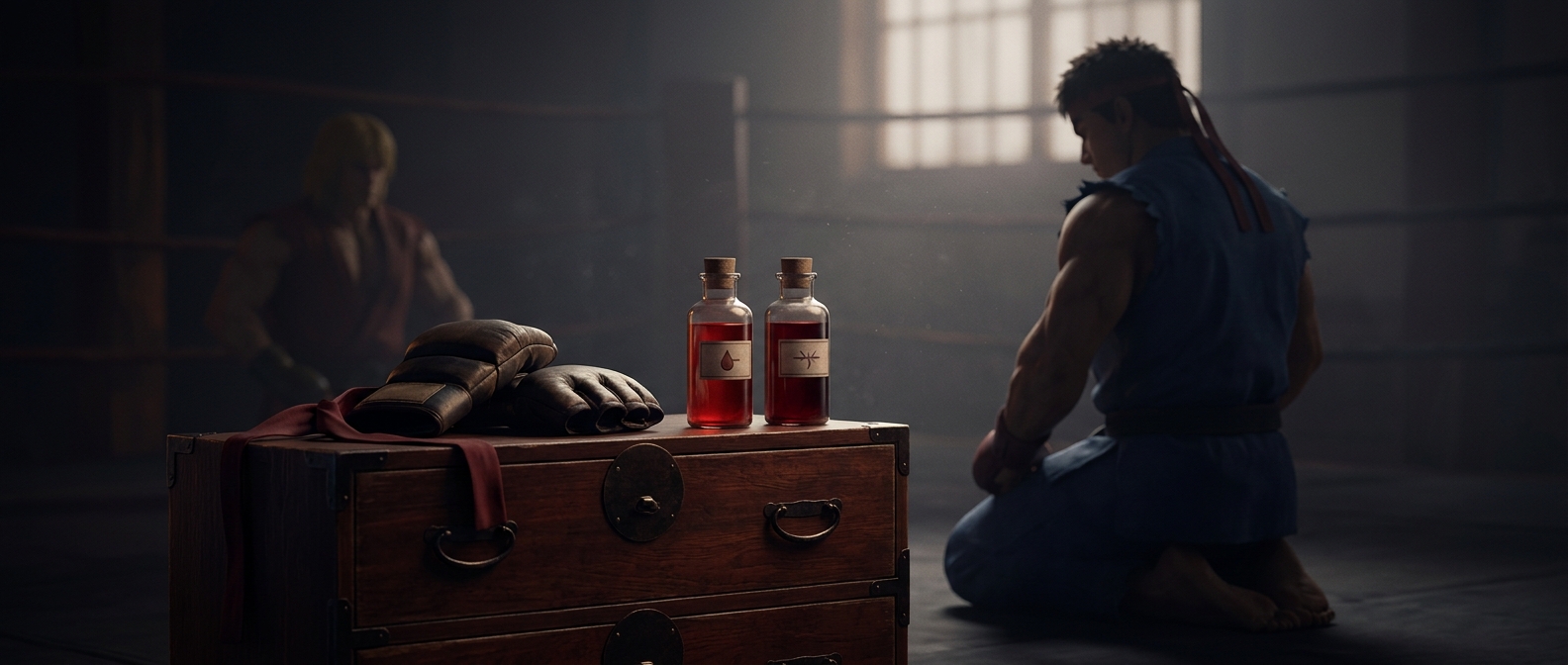 Street Fighter profiles include fighters’ blood types
