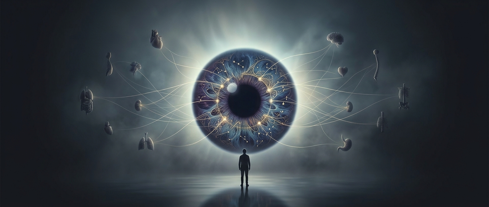 Iridology maps the entire body to unconnected eye tissues