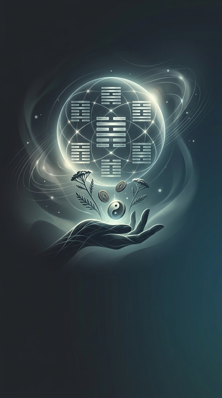 I Ching, or the Book of Changes, is an ancient Chinese divination text that uses the casting of yarrow stalks or coins to generate hexagrams that supposedly answer your deepest life questions.
