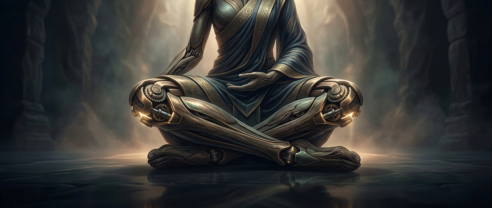 Sitting in lotus posture mechanically locks your leg joints