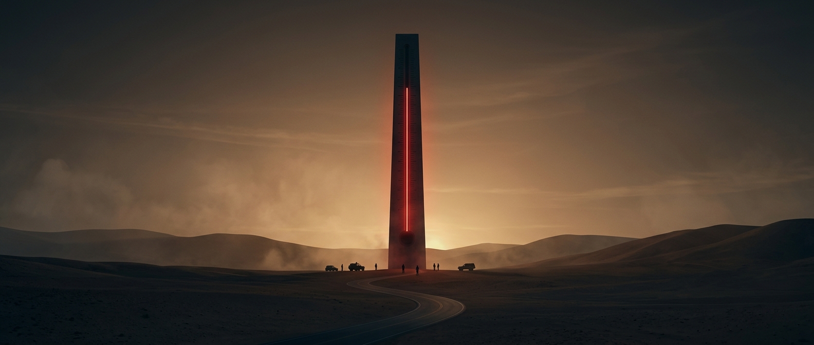 Why Baker, California, built a giant thermometer