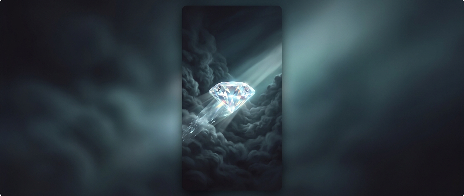 Diamonds easily slice through thick energetic fog