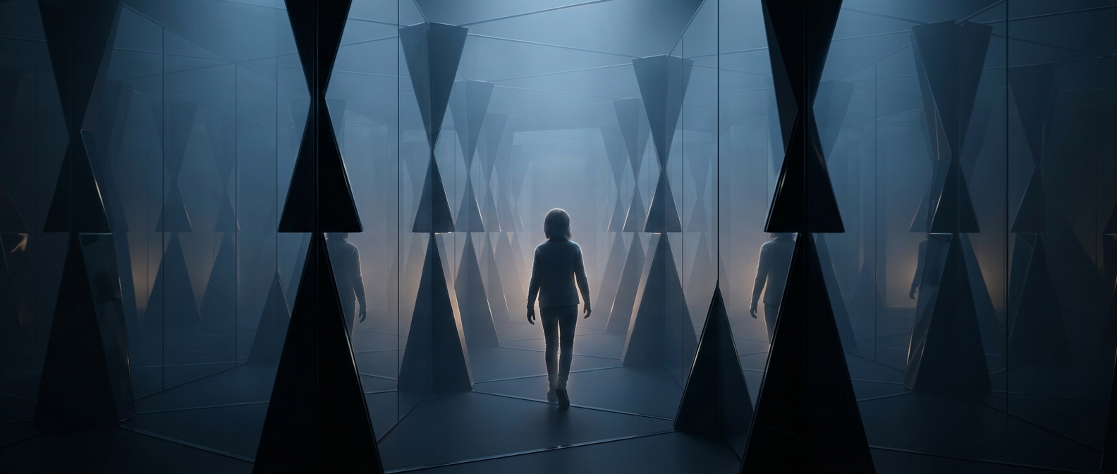 How mirror mazes hide their glass edges
