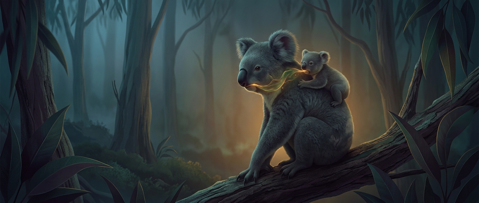 Why baby koalas eat their mother's feces