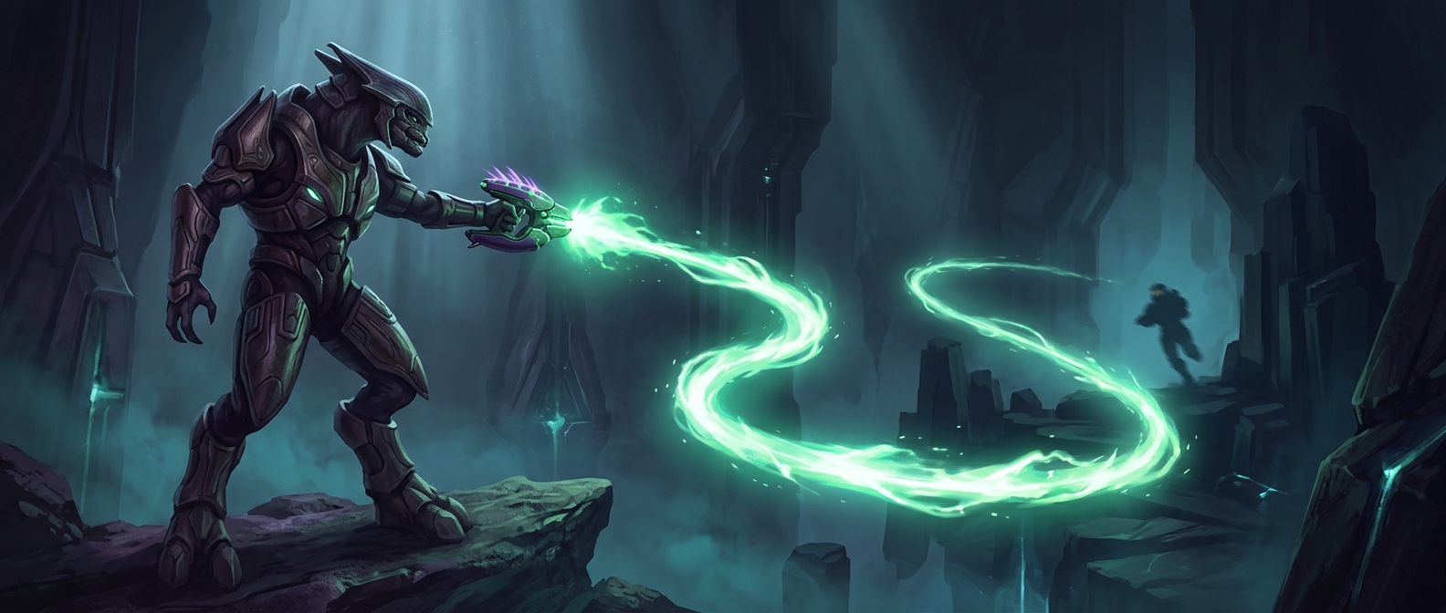 Halo's plasma pistol can curve shots toward targets