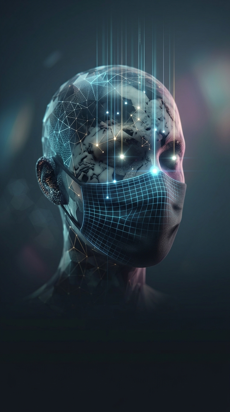 How did facial recognition software rapidly adapt to identify people wearing masks during the global pandemic?