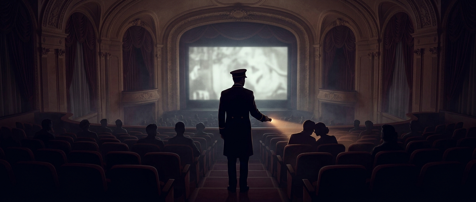 Cinema ushers once patrolled aisles to stop kissing