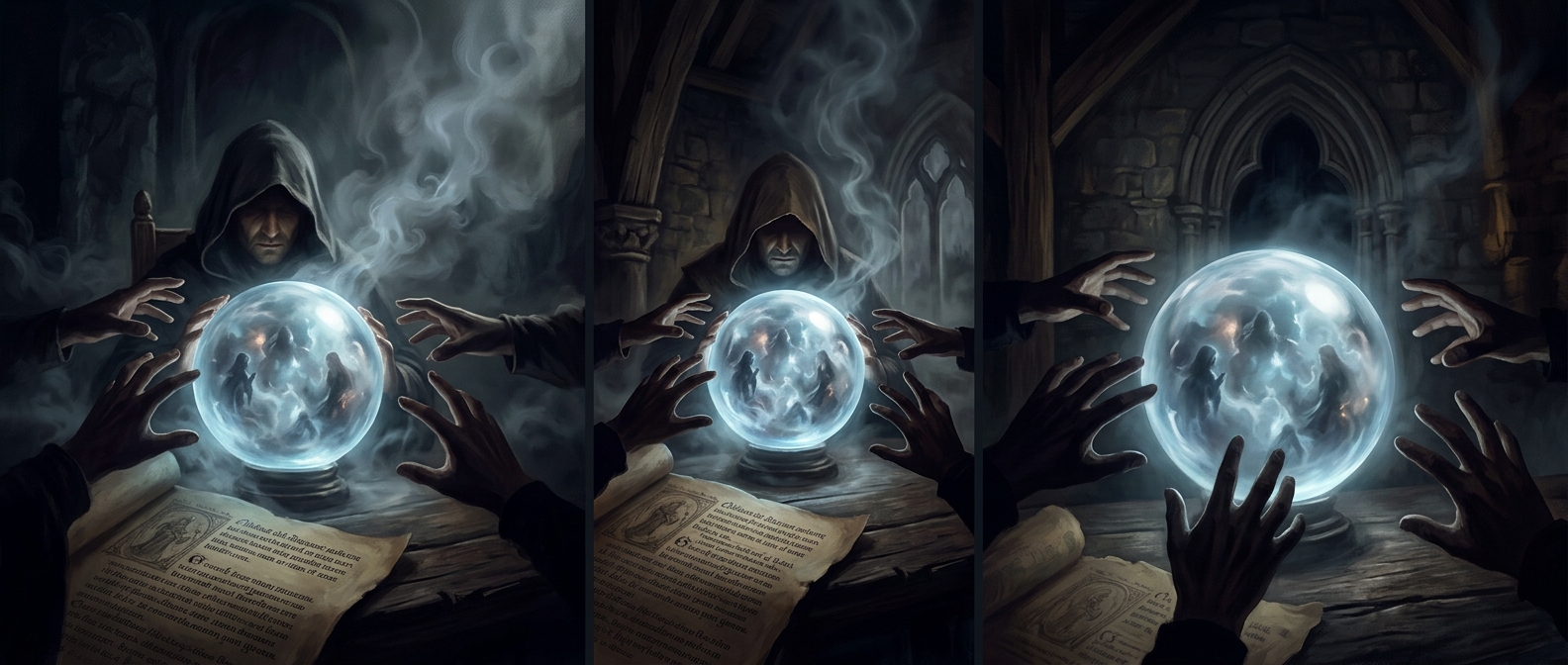 Crystal gazing became extremely popular after John of Salisbury complained about it in the twelfth century