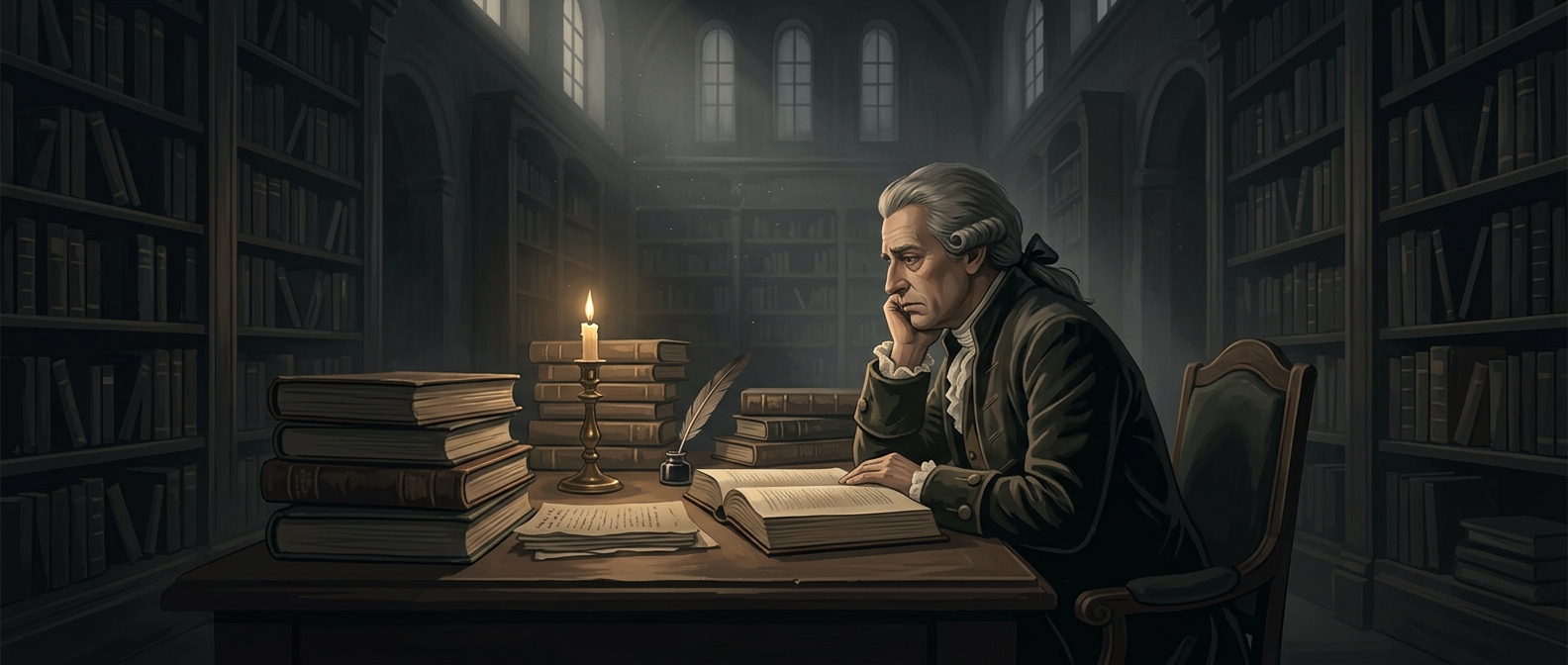 Casanova ended his life organizing books