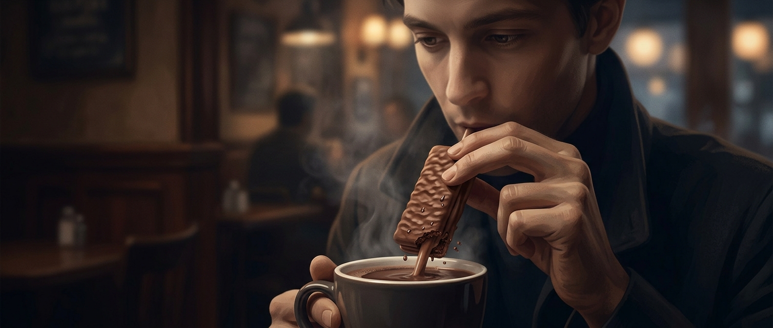 Как превратить Tim Tam в соломинку для кофе
