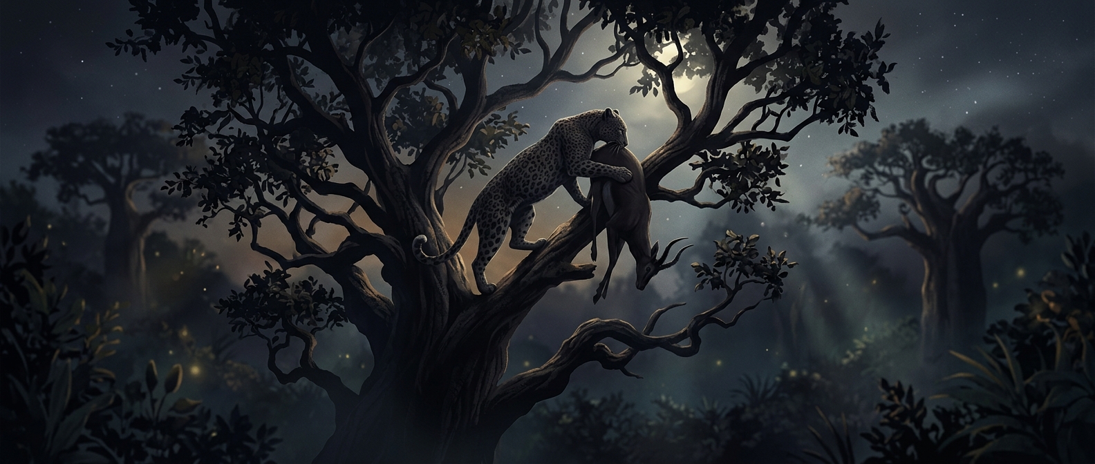 How Leopards Haul Heavy Prey Into Trees