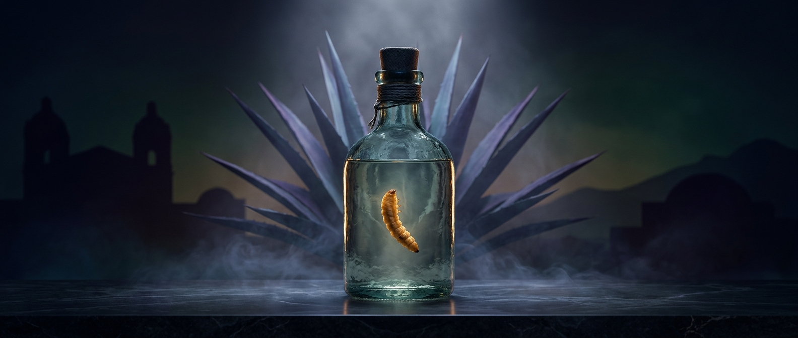 Why mezcal bottles sometimes contain a larva