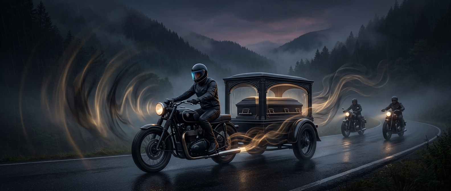 Some bikers can take a casket to the cemetery