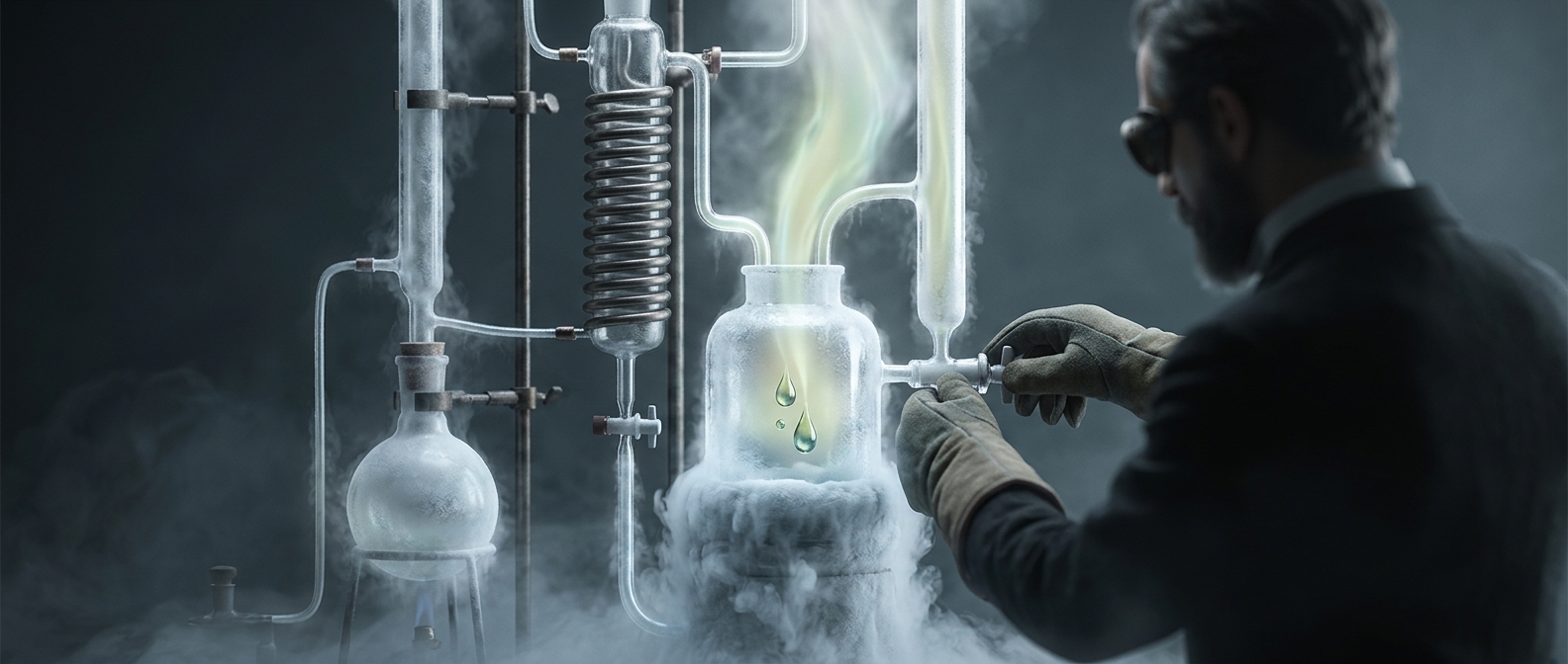 Moissan isolated fluorine through extreme chilling