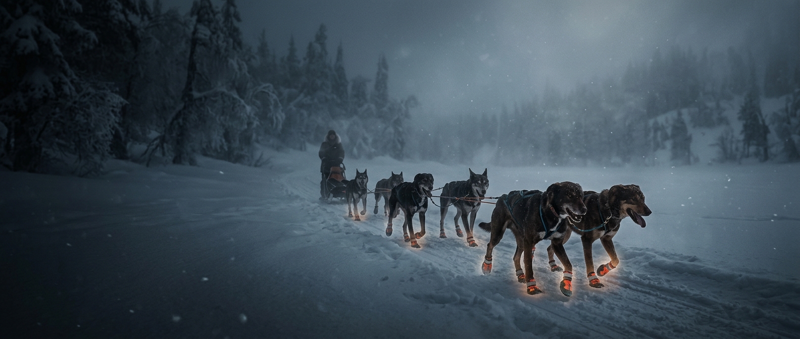 Why sled dogs wear booties