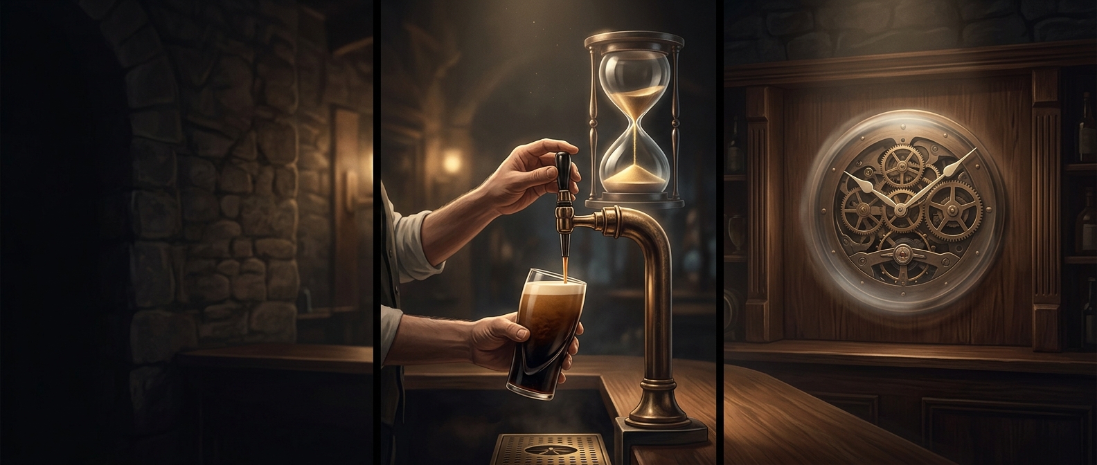 Why a Guinness takes two minutes to pour