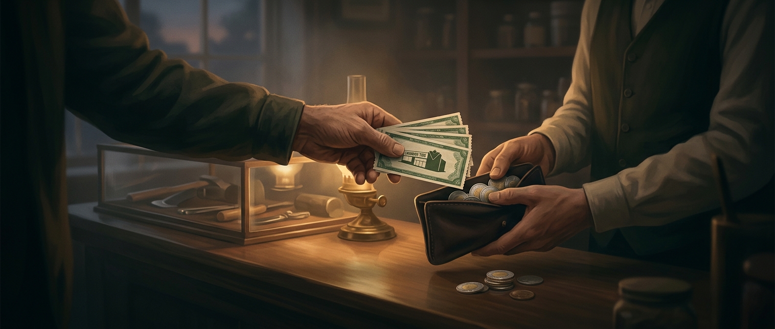 The store loyalty points people used as money
