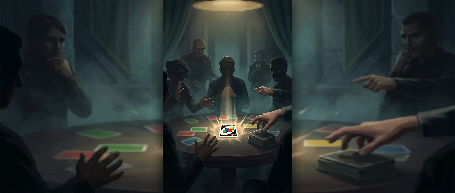 The Uno card that starts family feuds