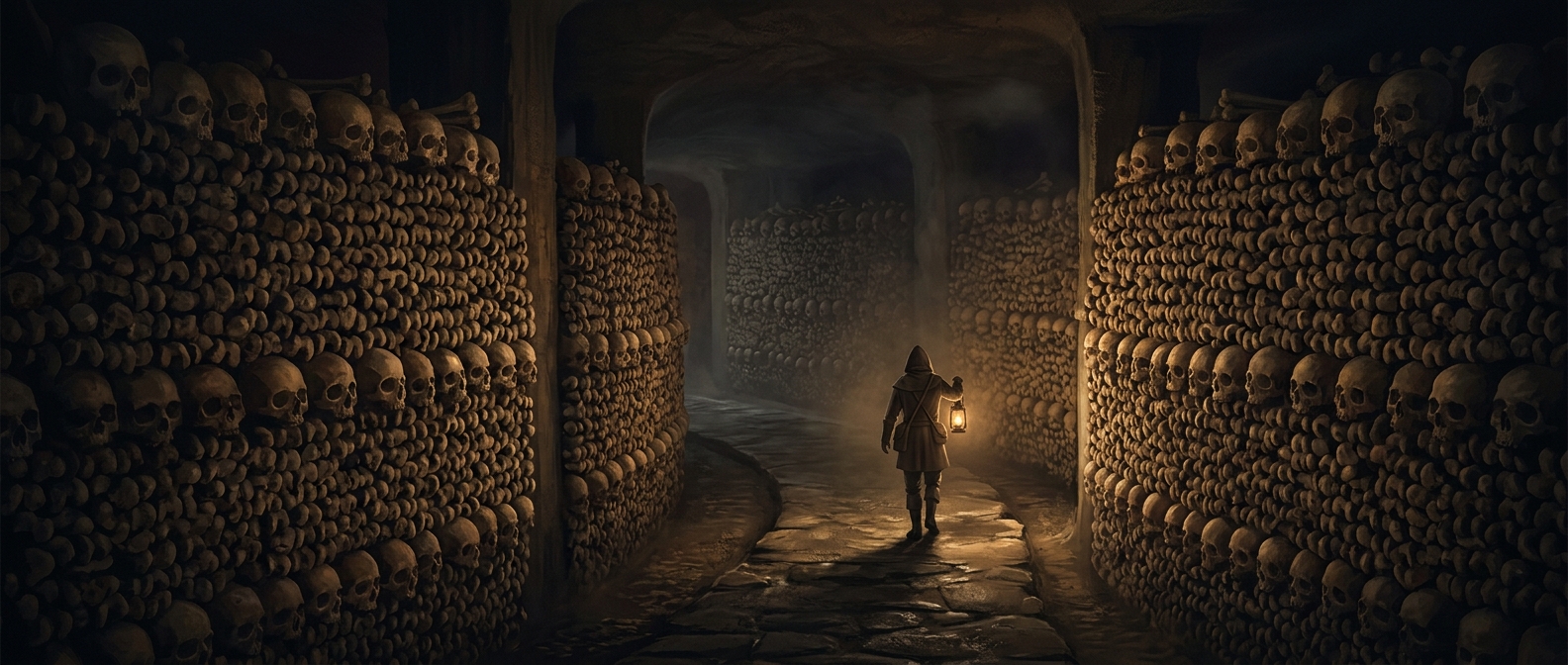 The catacombs holding six million skeletons