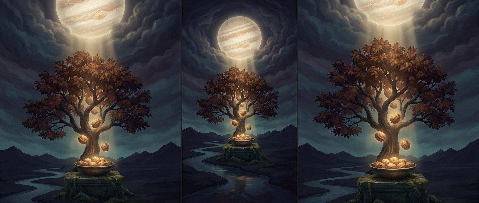Walnuts fall under Jupiter rulership