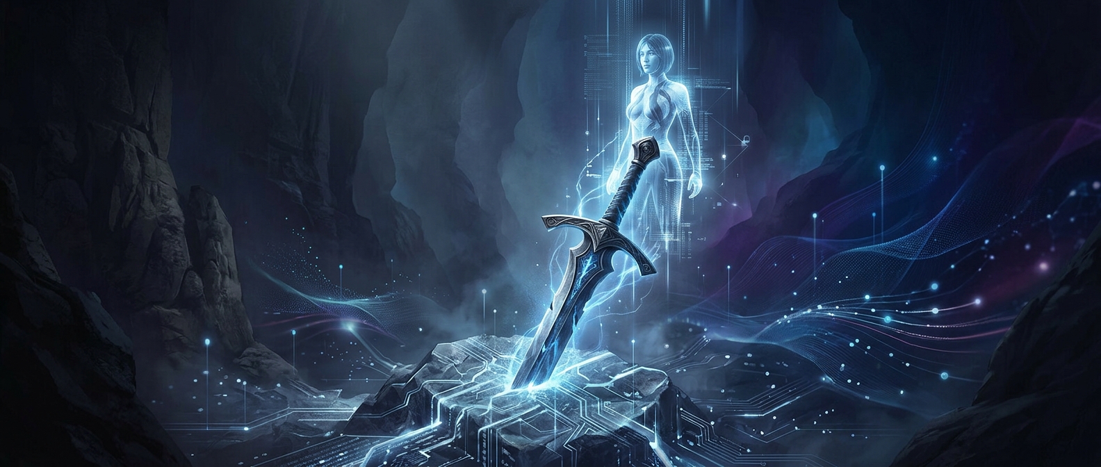 Cortana is named after a sword with a broken tip