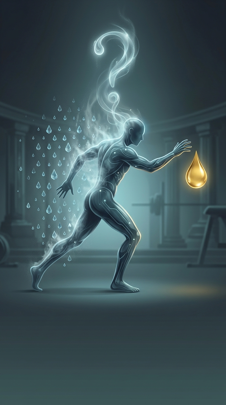 What is the most common misconception about sweating heavily during a highly intense workout?