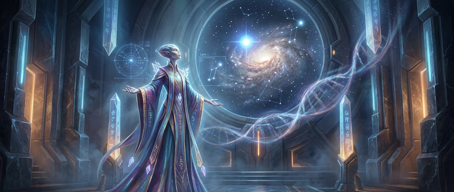 Lyran starseeds identifying as cosmic humanoids