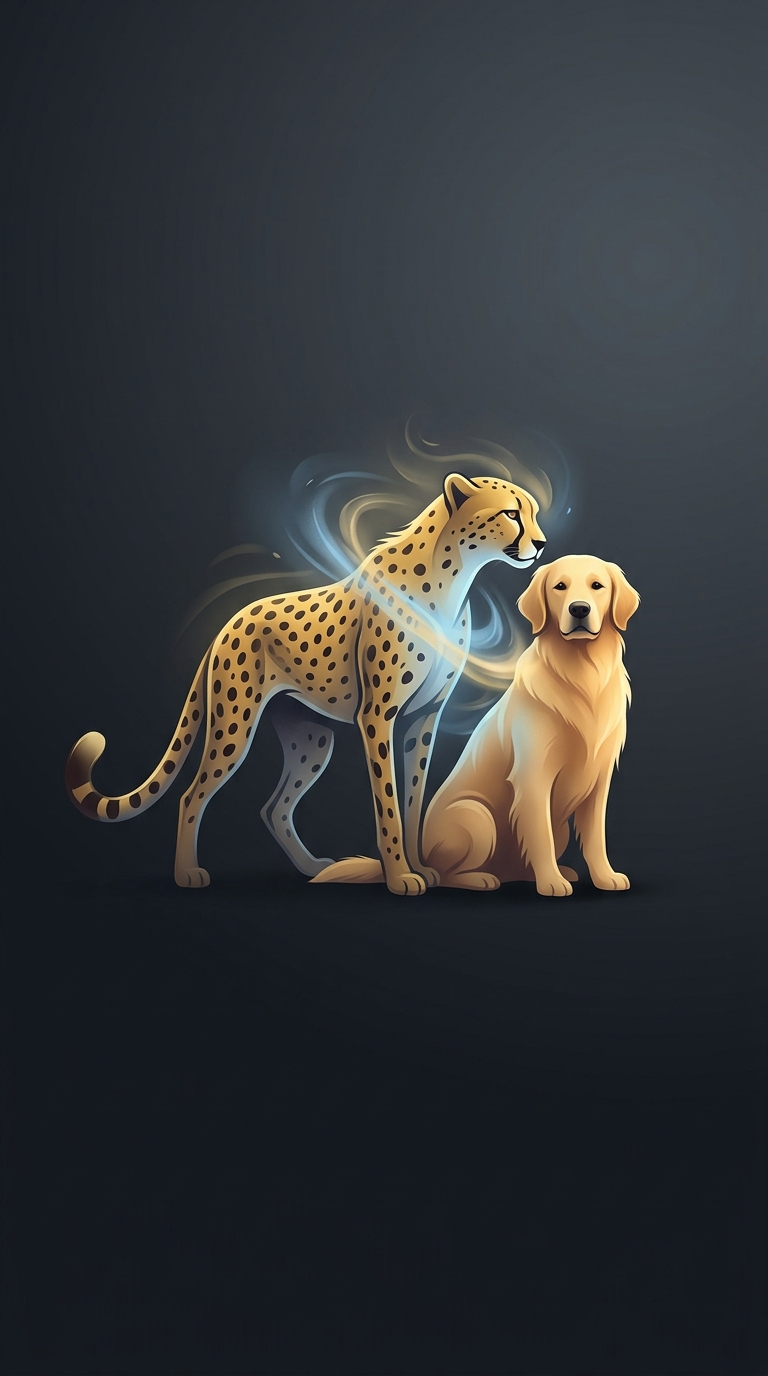 Cheetahs suffer from such debilitating social anxiety that zoos routinely pair them with golden retrievers to function as emotional support companions.
