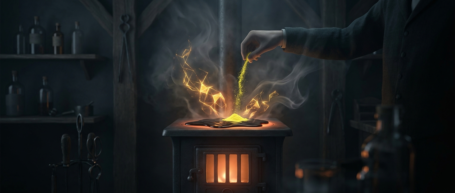 Rubber became durable after an accidental stove drop
