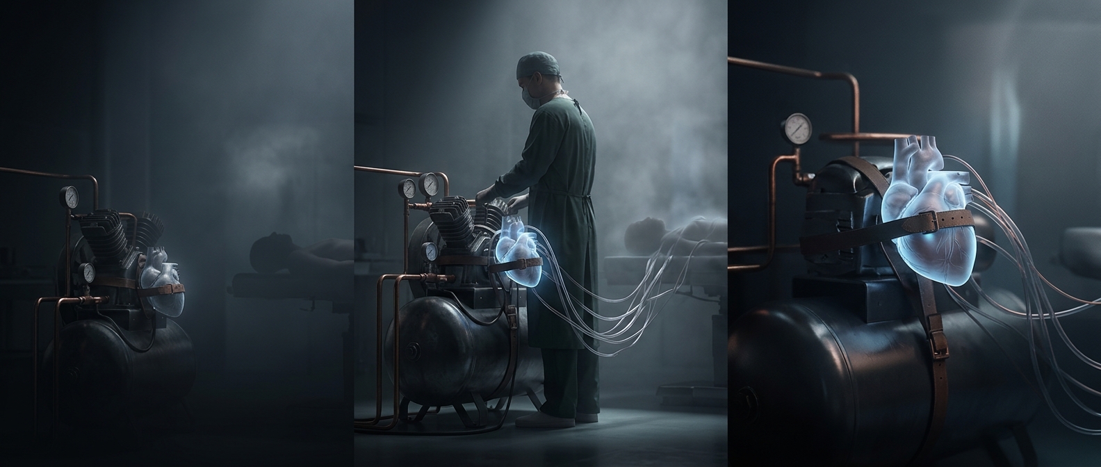 The artificial heart that needed a 400-pound compressor