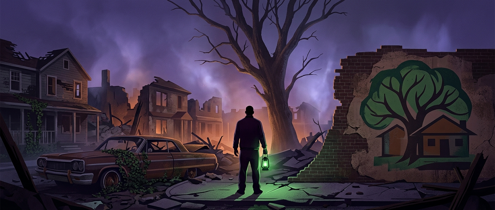 Sweet Johnson refuses to abandon his ruined neighborhood