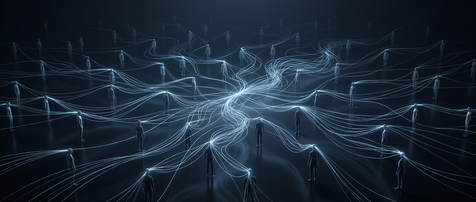 Morphic resonance connects minds through invisible webs