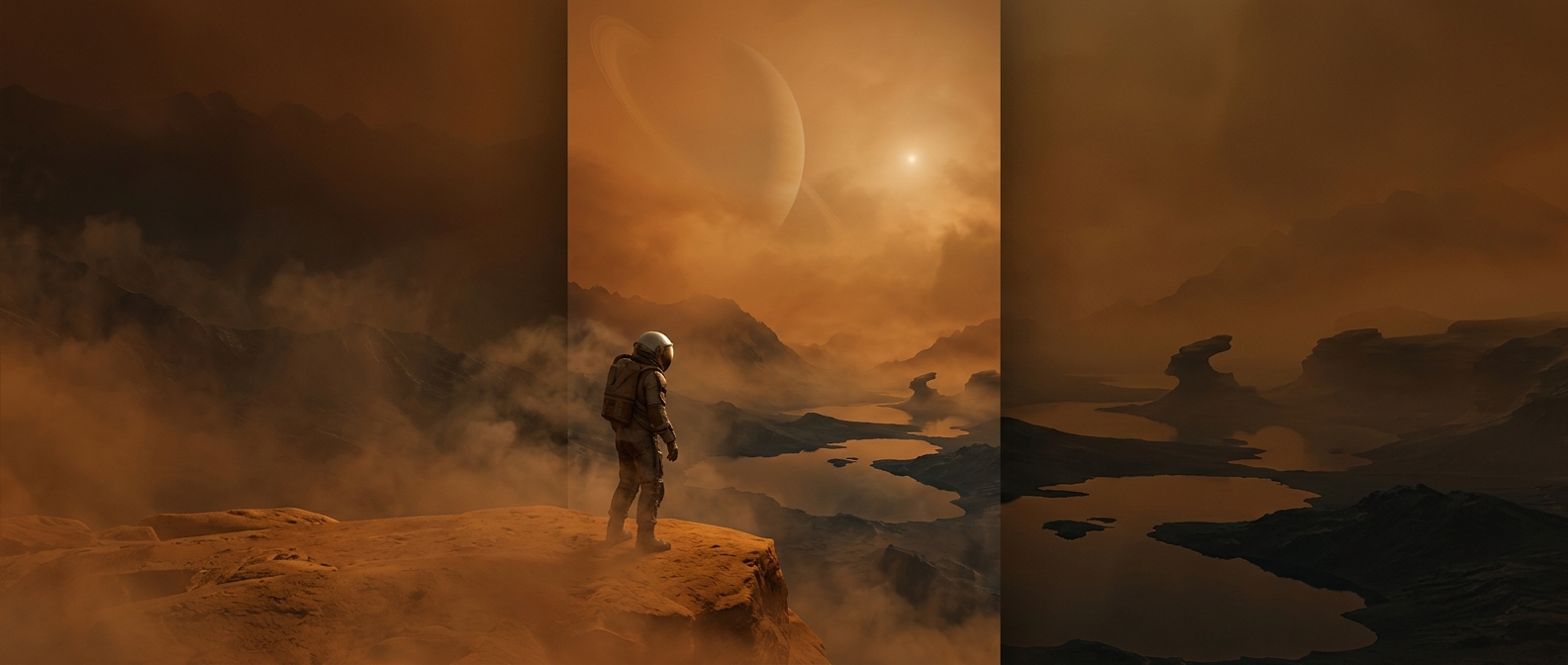Remarkably thick and dense atmosphere of the moon Titan